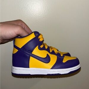 Nike Kids Sneakers Purple Yellow